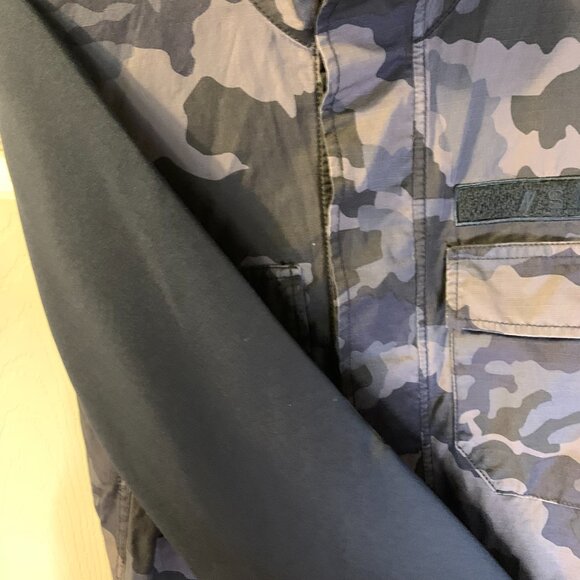 Nike Sportswear Men's Camo Jacket Size S Obsidian NSW 2018 Lightweight Snaps - Picture 9 of 12